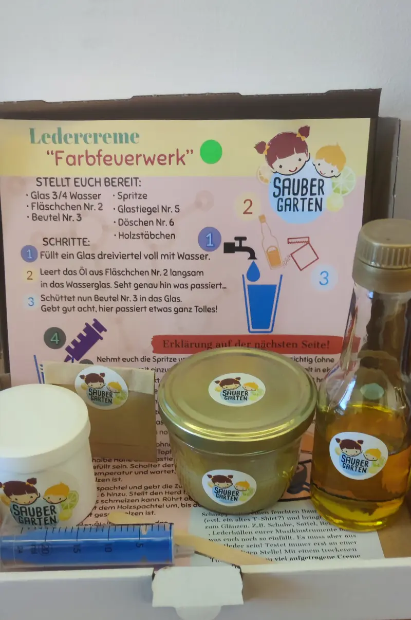 "Farbfeuerwerk" Ledercreme
