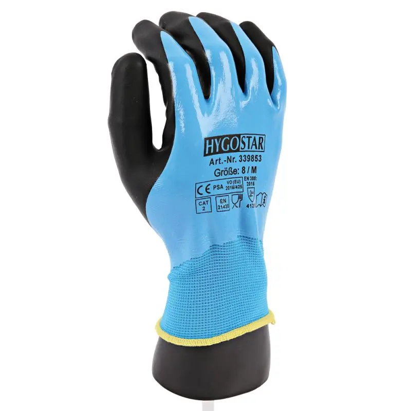 Feinstrickhandschuhe Allfood Nitril | Nitril-Beschichtung, Packung mit 12 Paar