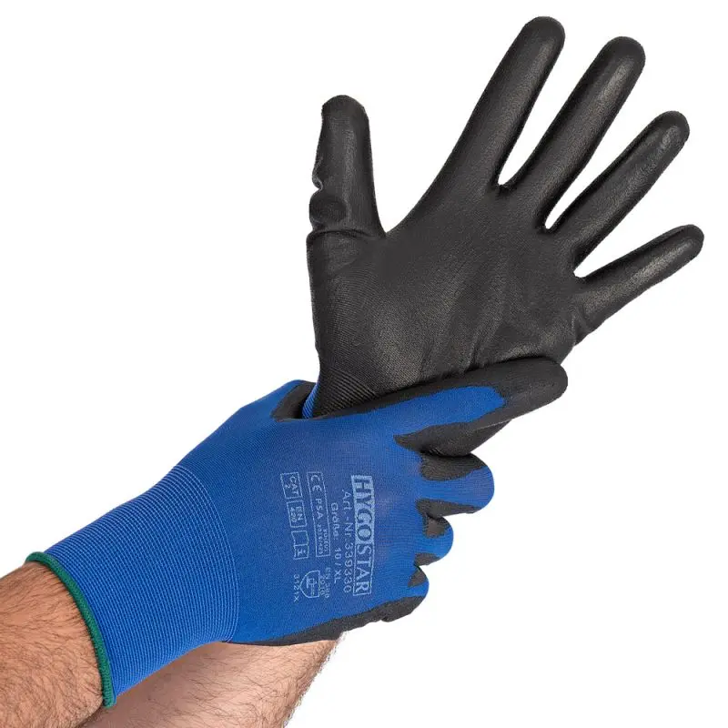 Feinstrickhandschuhe Ultra Light | PU-Beschichtung, Packung mit 12 Paar