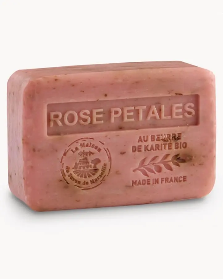 Feste Seife Rose m. Blüten 250 g