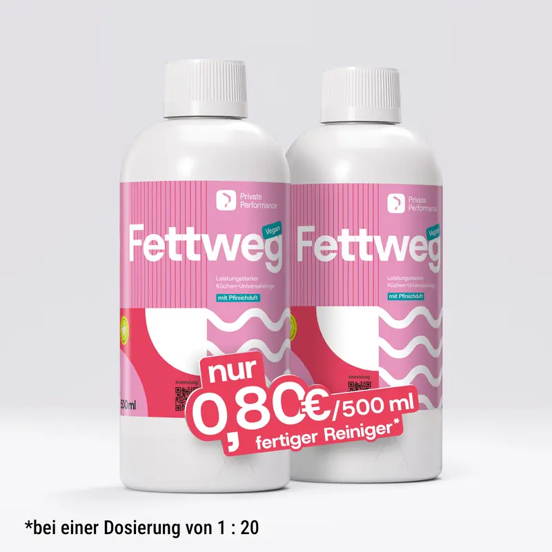 Fettweg Doppelpack – Kraftvoller Küchenreiniger ohne Schrubben | Vegan & mikroplastikfrei