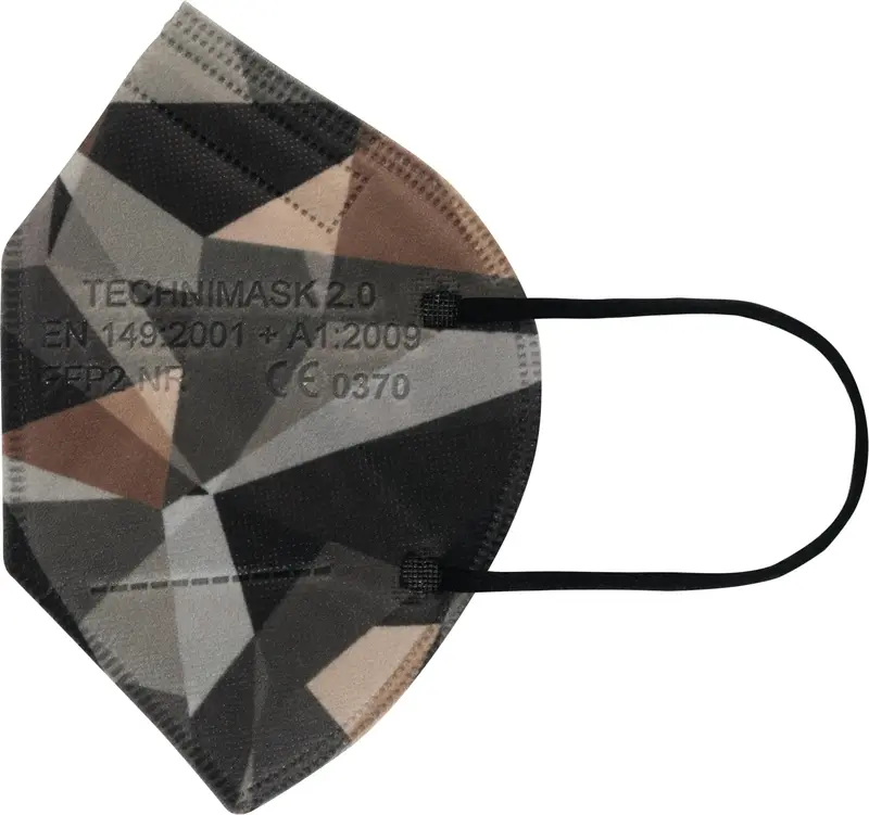 FFP2 Atemschutzmasken, TECHNIMASK 2.0 camouflage VPE 15