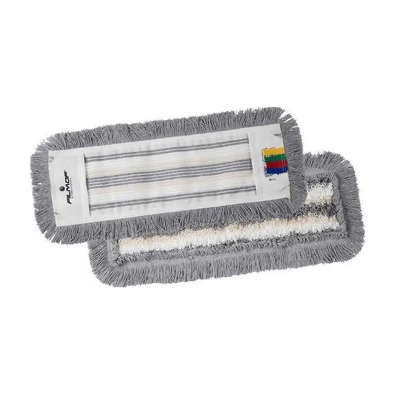 Filmop Hospitalmopp Dreituft grau mit Farbcodierung