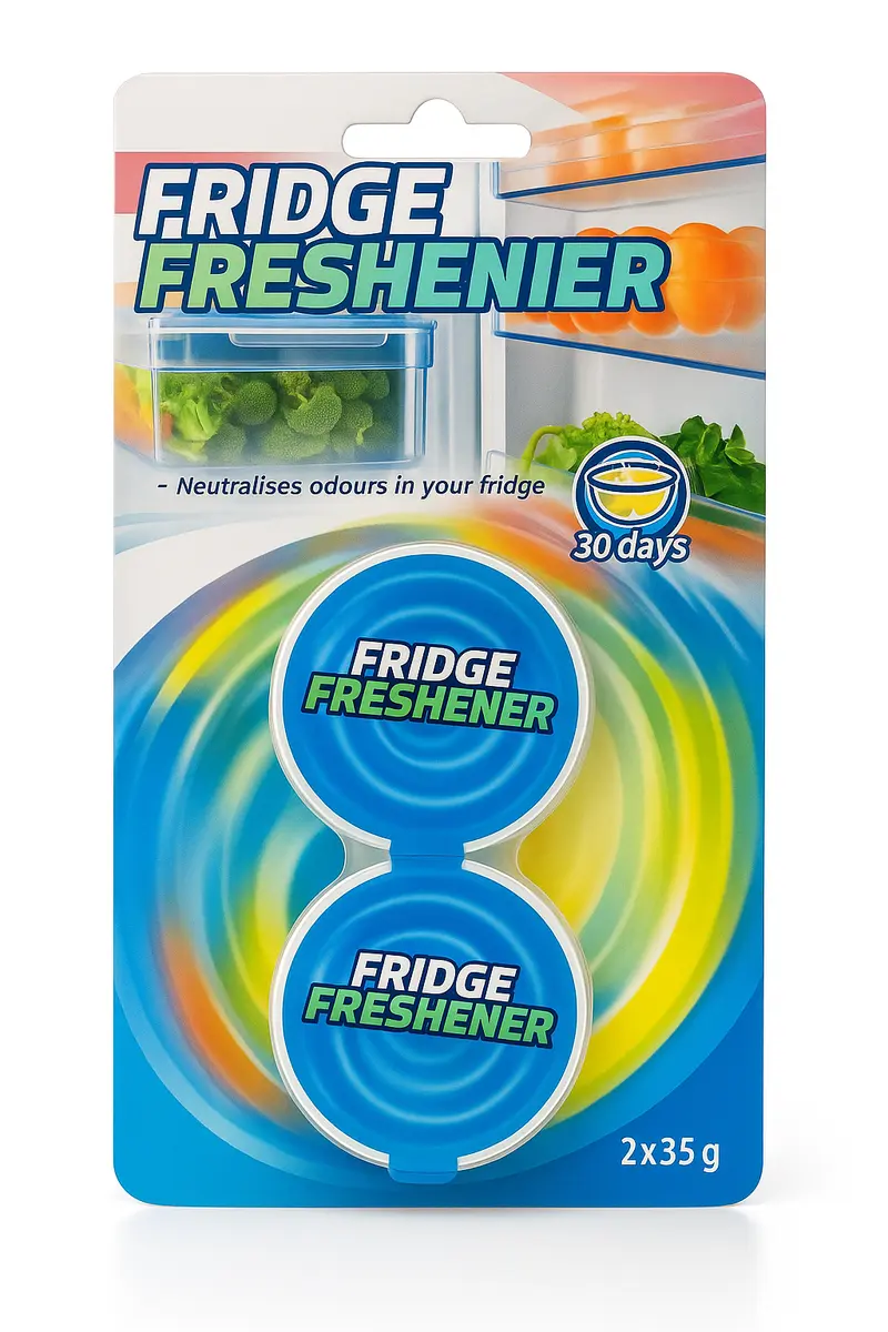 Fridge Freshener – Geurverdrijver voor Koelkasten (2 x 35g, tot 30 dagen frisheid)