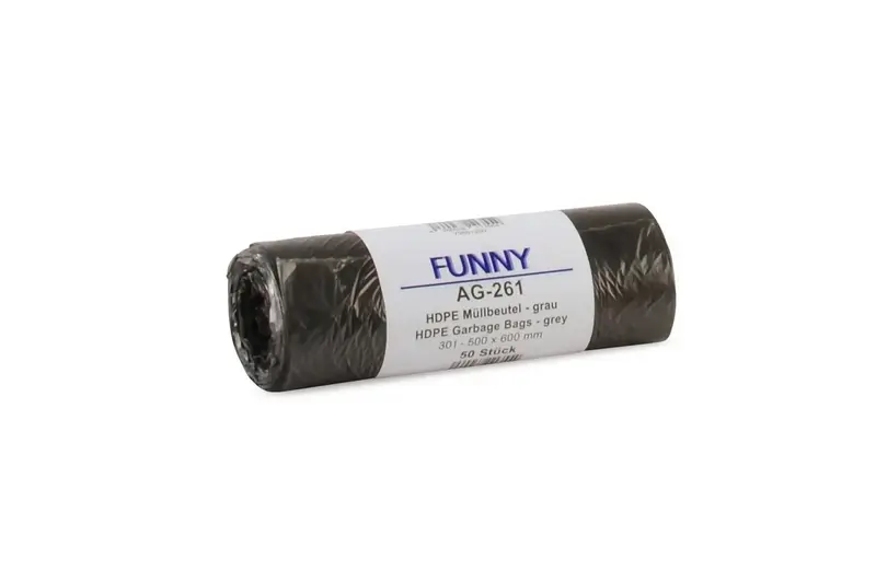 FUNNY HDPE Müllbeutel grau, 30 l, 500 x 600 mm