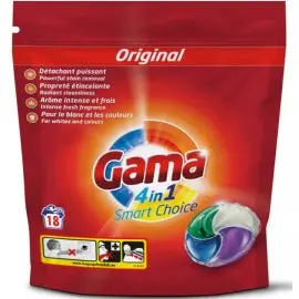 GAMA Vollwaschmittel Pods für 18 Wäschen 12x18 Pods
