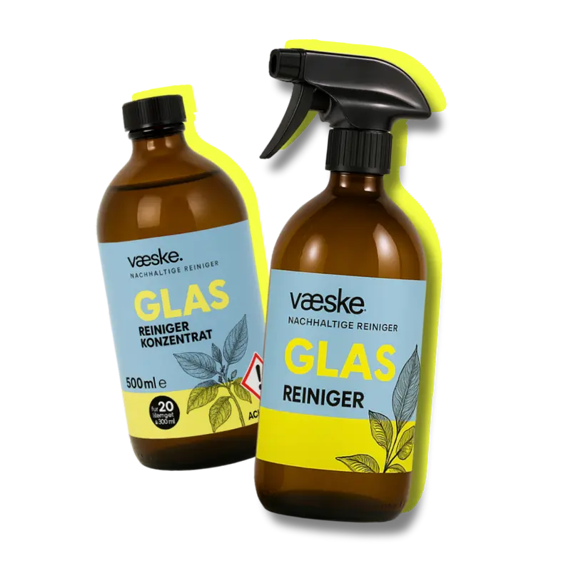 Glasreiniger-Set mit Konzentrat und Sprühflasche