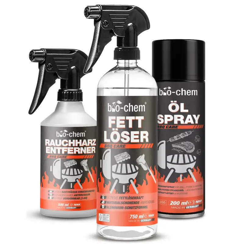 Grillreinigungs-Set mit Ölspray (BASIC 3-teilig)