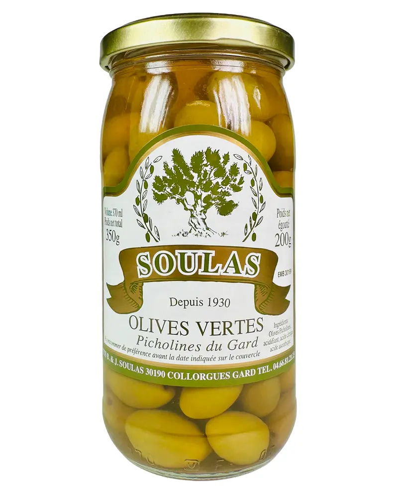 Grüne Oliven Picholines (Soulas) 200 g