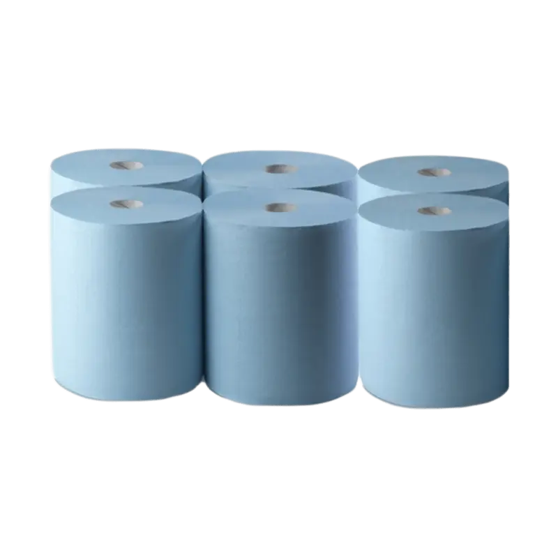 Handtuchpapier - Putzrolle Blau 6 Rollen