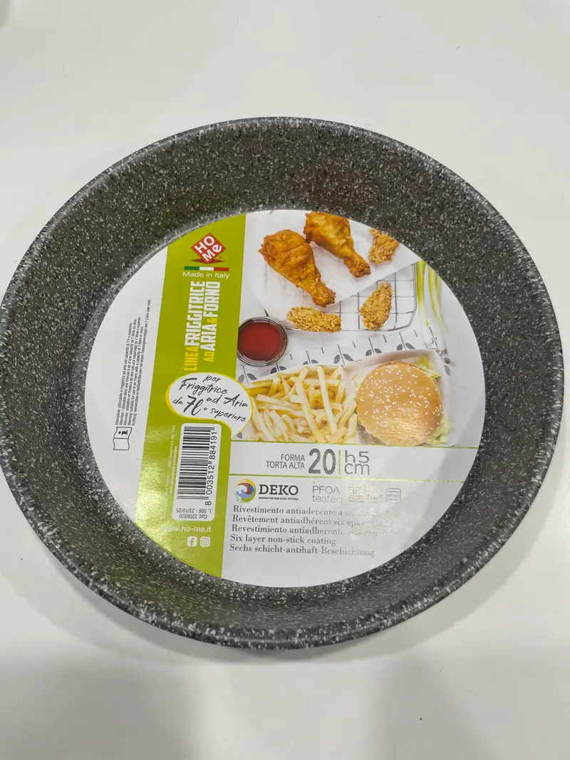 Heißluftfritteusen schale - runde, beschichtete Form
