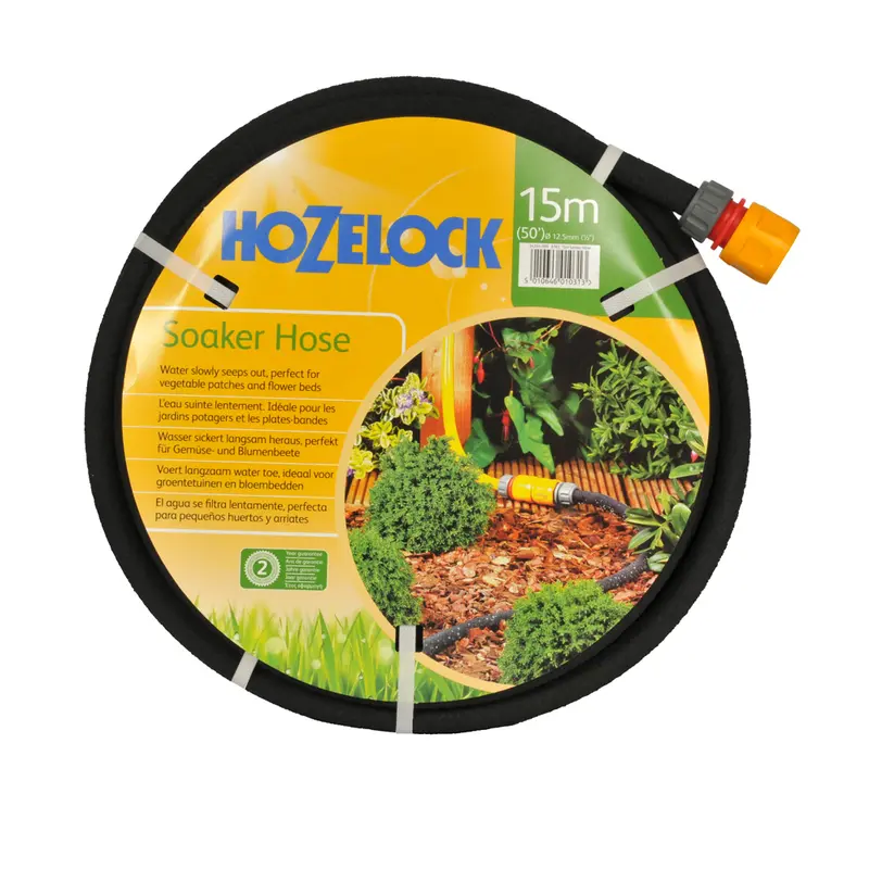 Hozelock Soaker Hose "poröser Sickerschlauch" 15m 12,5mm 1/2"