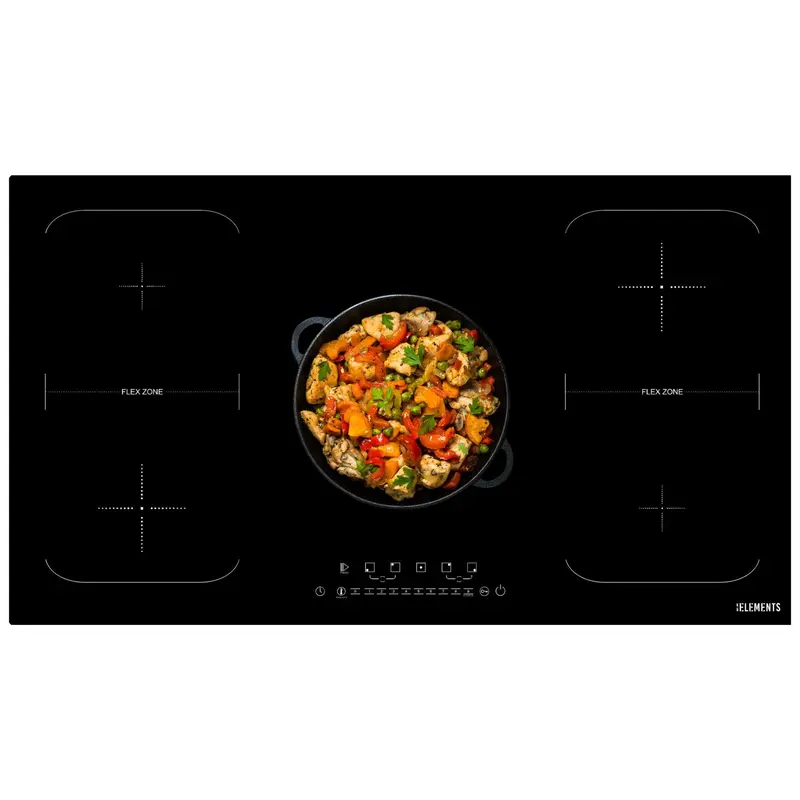 Induktionskochfeld 90 cm mit 2 Flexzonen und PowerBoost
