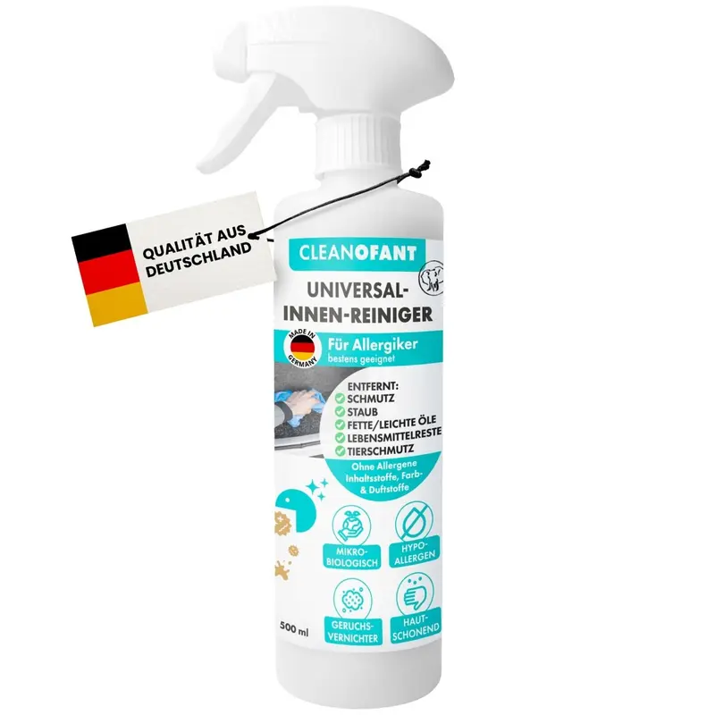 Innenreiniger Allergiker Mikrobiologisch - ohne Farb- und Duftstoffe - 500 ml