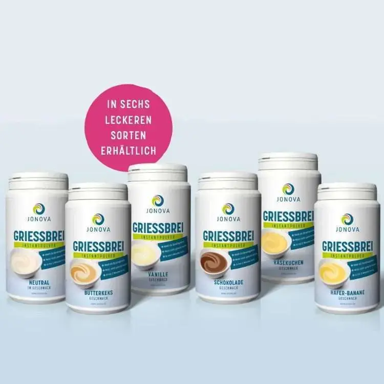 JONOVA Griessbrei, Mischkarton 6 x 700g Dose