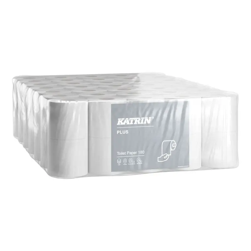 KATRIN Toilettenpapier 4-lagig 100 % Zellstoff – 70 Rollen Großpackung