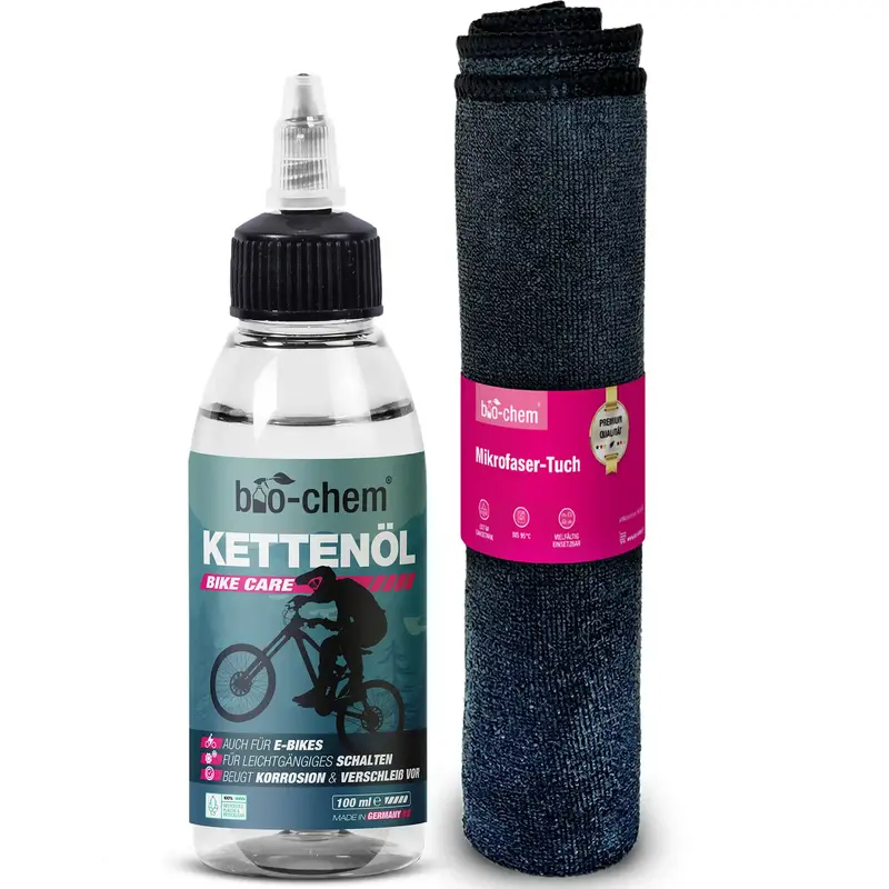 Kettenöl Fahrrad (100 ML + Tuch)