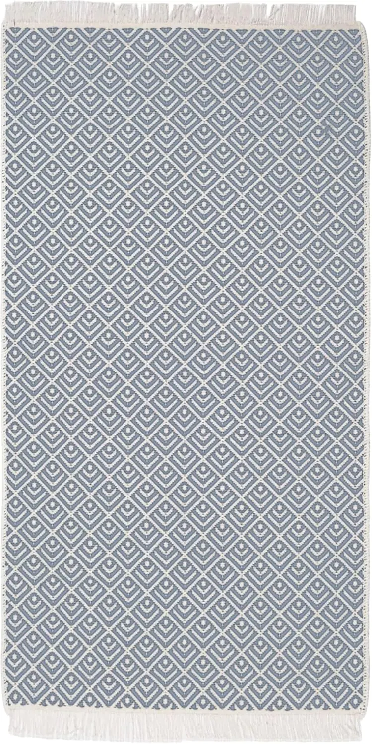 Kilim Teppich grau 80cm x 150cm