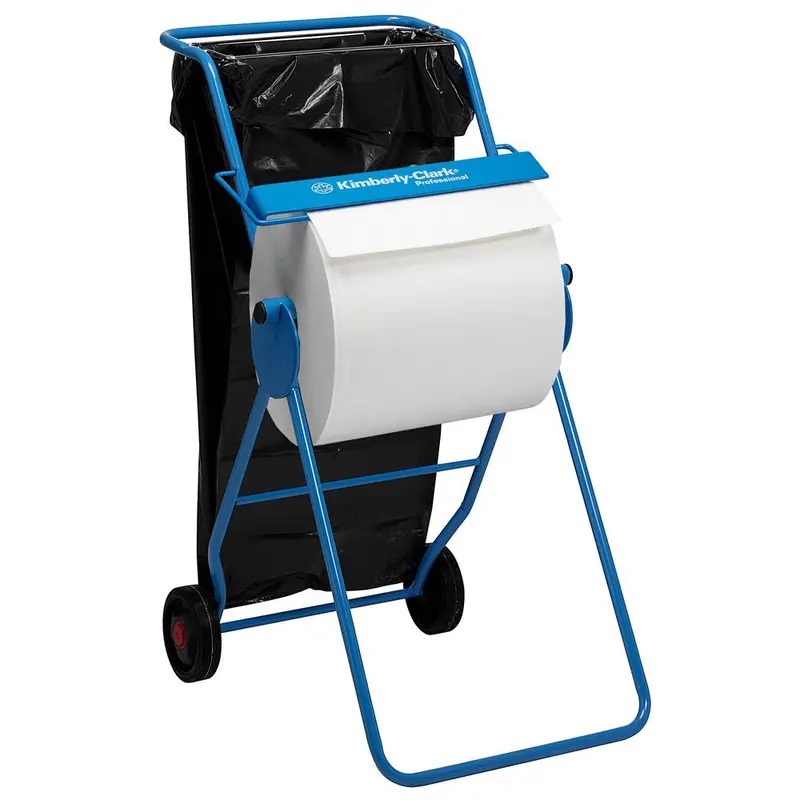 Kimberly-Clark Professional™ mobiler Ständer für Wischtuchrollen, blau - Karton mit 1 Stück