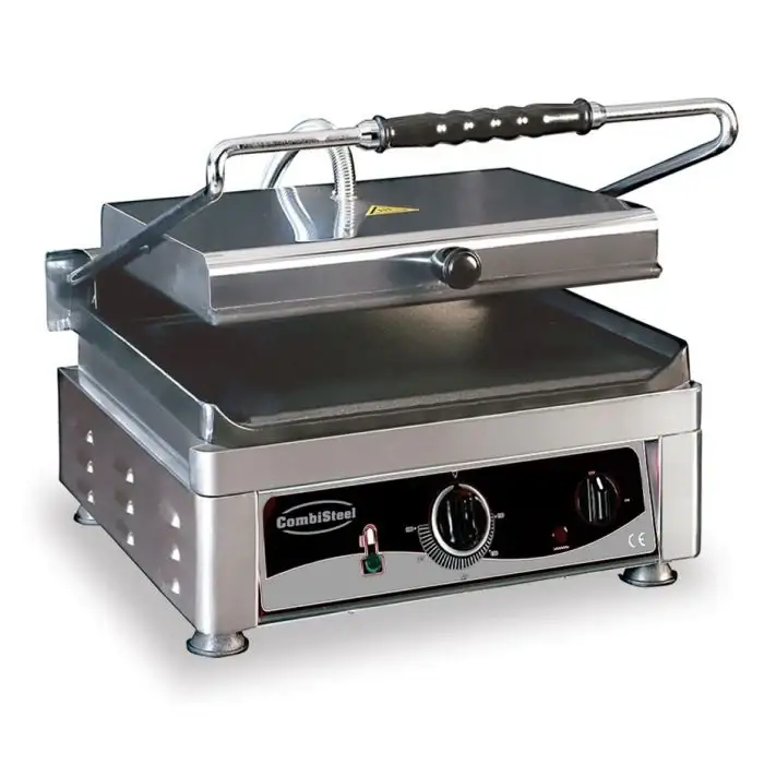 Kontaktgrill - Glatt - 410x500x300 mm - 2,5 kW