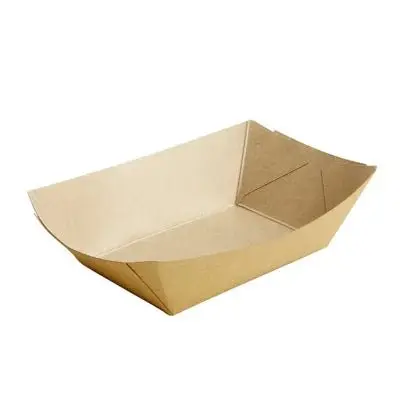Kraft-Snackschalen Medium 400ml (107x69x41mm) – 1000 Stück – Braun