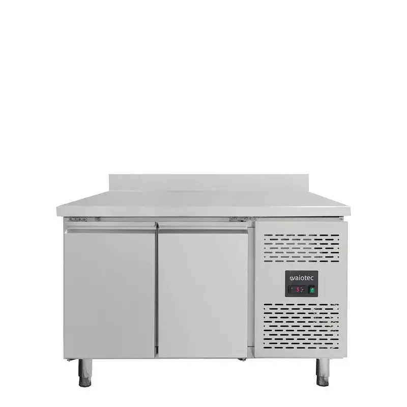 Kühltisch / 2-türig inkl. Aufkantung - Monoblock, 1360 x 700 mm