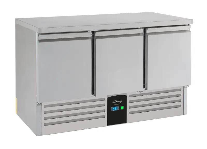 Kühltisch 3 Türen Energy Line Ausgestattet Mit Verdampfer - 1368x700x870 mm - 0,235 kW