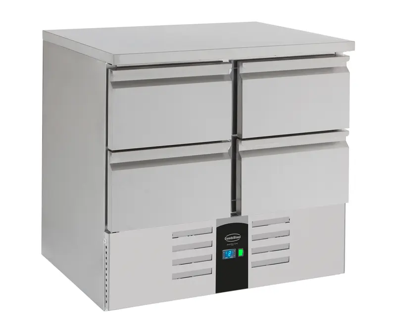 Kühltisch 4 Laden Energy Line Ausgestattet Mit Verdampfer - 903x700x870 mm - 0,155 kW