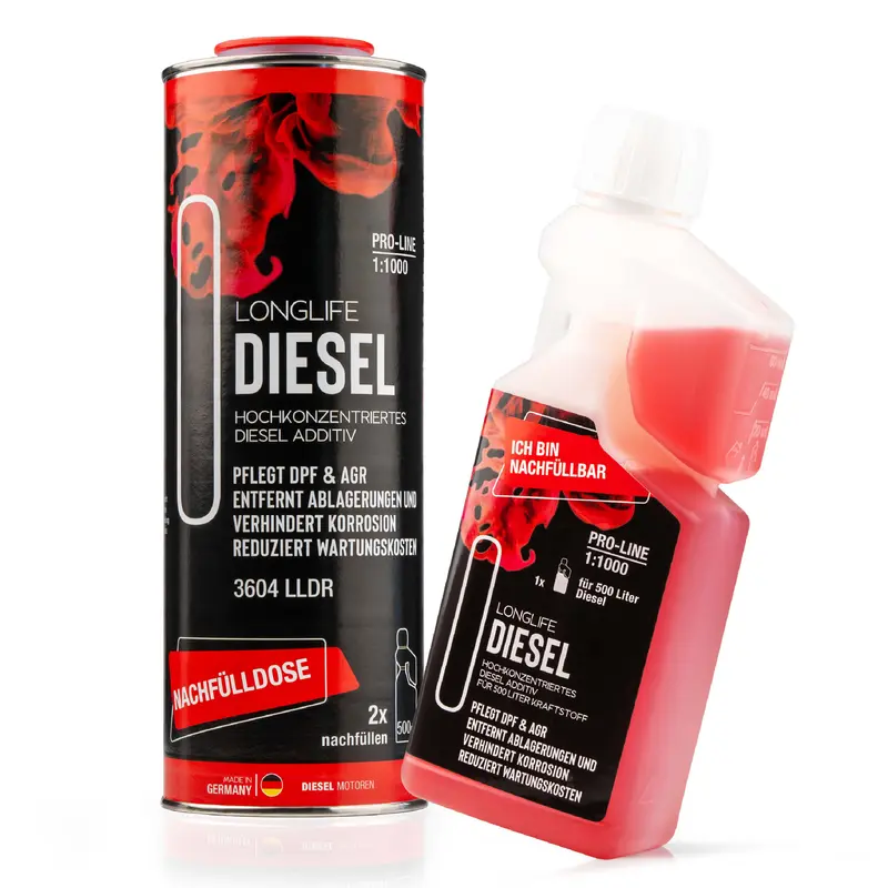LIFETIME Longlife DIESEL Pro-Line Refill-Kit – Diesel-Additiv für 1.500 Liter Diesel