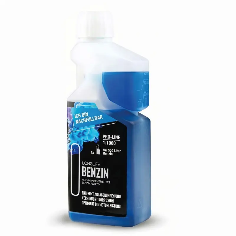 Longlife BENZIN Pro-Line – Benzin Additiv für die Dauerpflege, 500 ml Dosierflasche