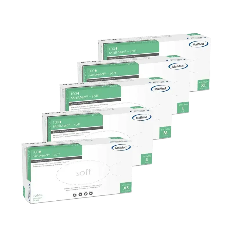 MaiMed Latexhandschuhe soft 100 Stück