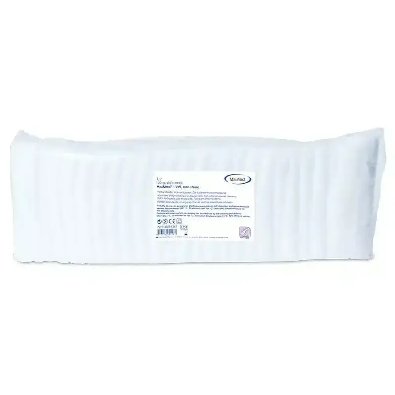 MaiMed VW zickzack | Verbandwatte 100% Baumwolle |
