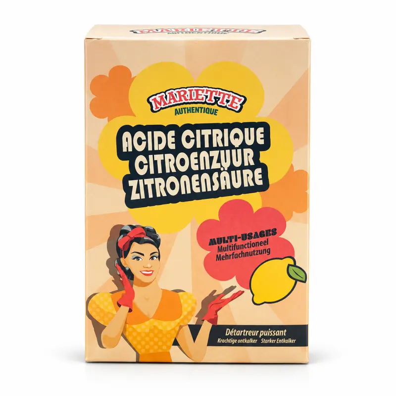 Mariette Authentique Citroenzuur 500g – Krachtige Multifunctionele Ontkalker