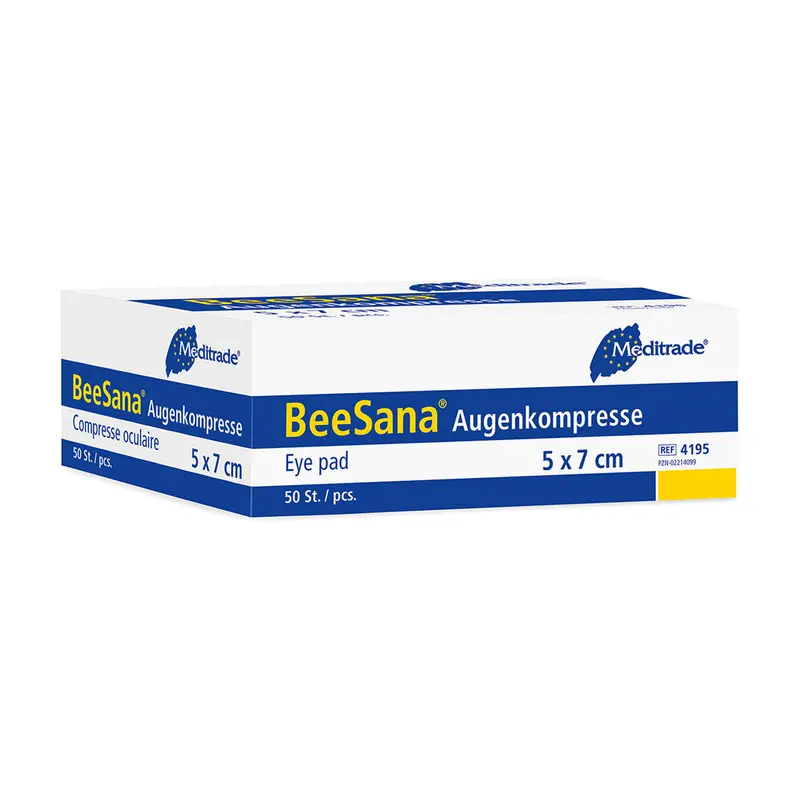 Meditrade BeeSana Augenkompresse - unsteril - 7 x 8,5 cm und 5 x 7 cm