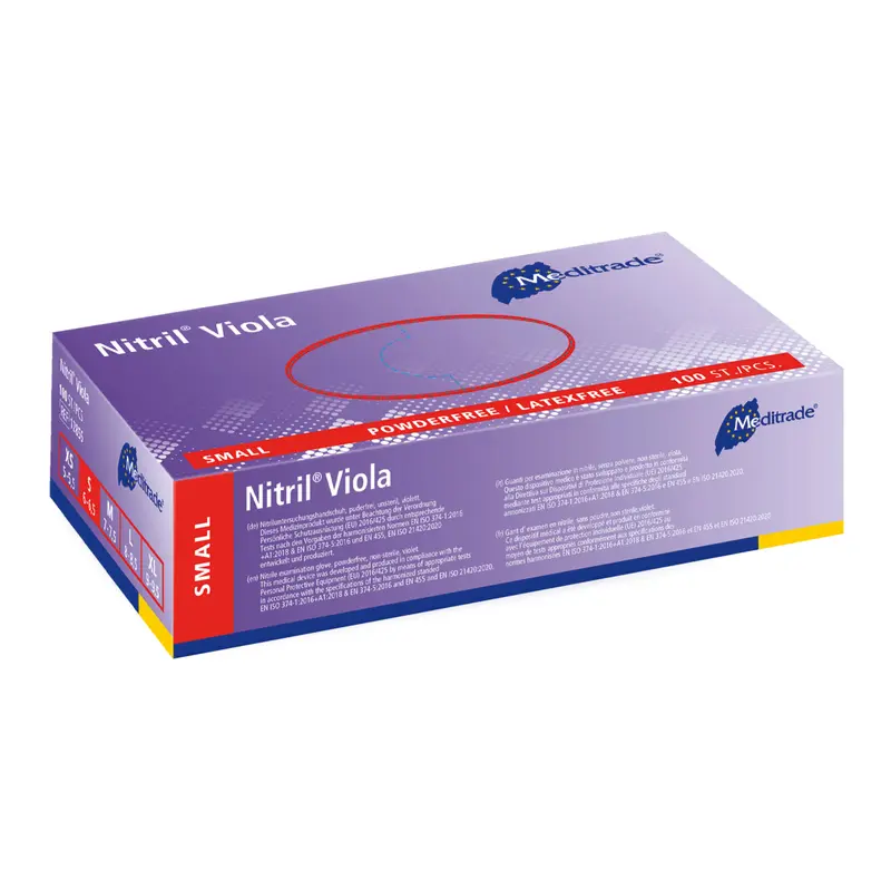 Meditrade - Einmalhandschuhe Nitril Violia - violett