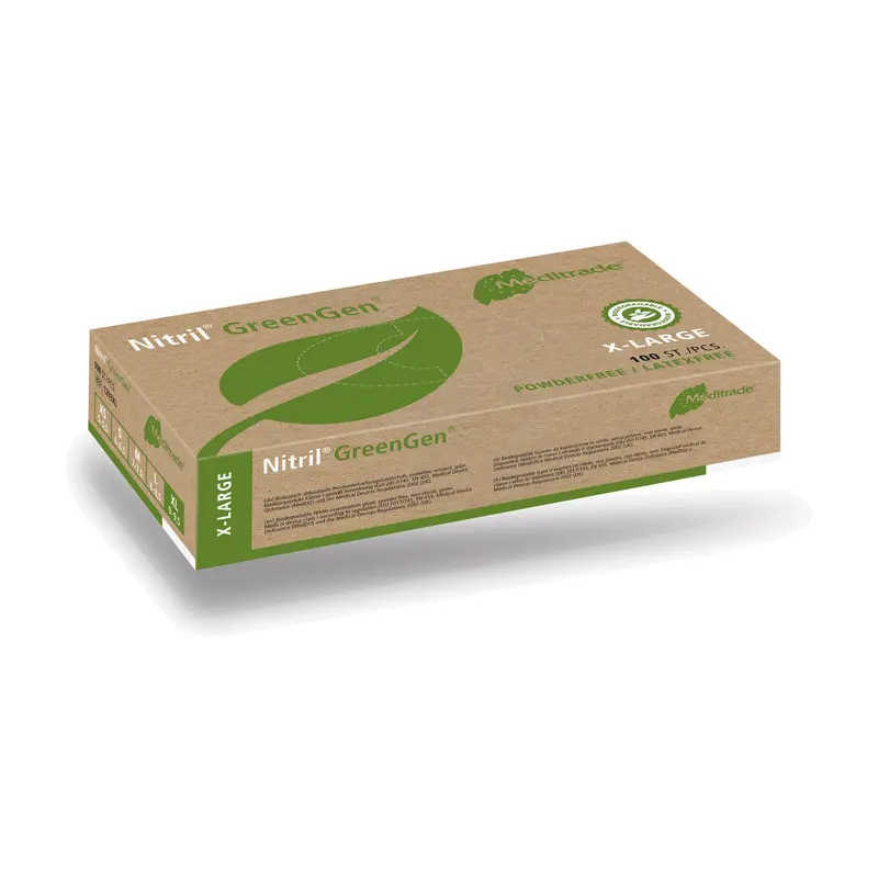 Meditrade Nitril GreenGen - Nitril-Untersuchungshandschuhe - S bis XL