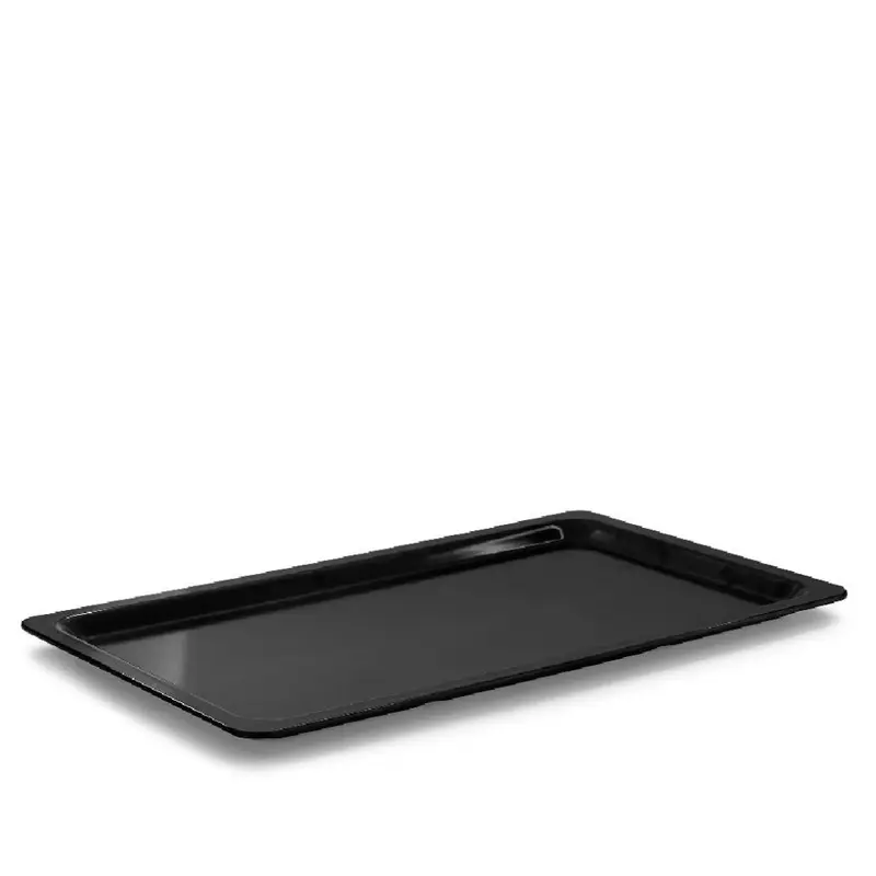 Melamin Gastronorm (GN) 1/1 Tablett – 53 x 32,5 x 2 cm – Schwarz