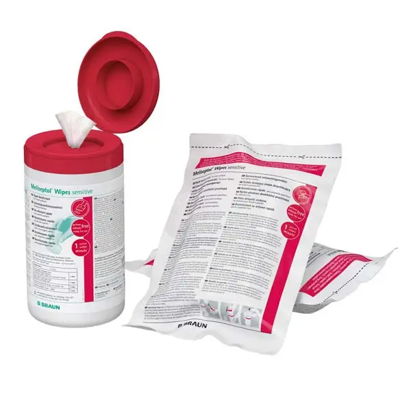 Meliseptol Sensitive Wipes | Nachfüllpack | 60 Tücher