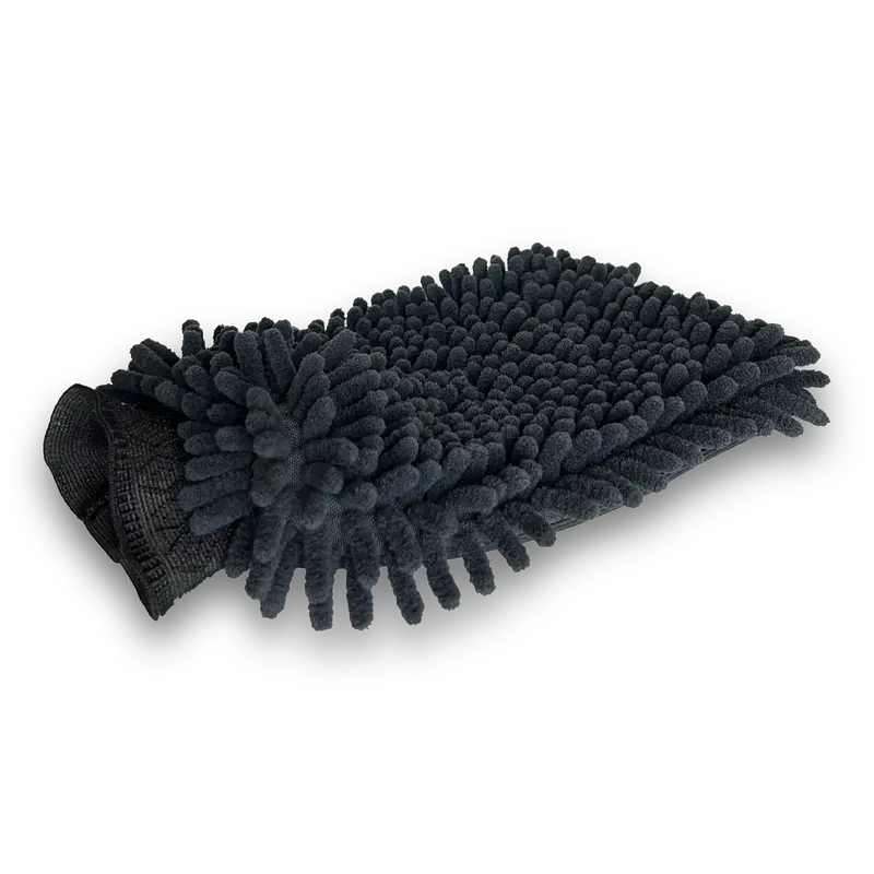 Mikrofaser Waschhandschuh schwarz