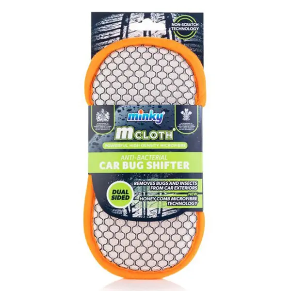 Minky M Cloth Schoonmaakpad – Auto Insectenverwijderaar (Oranje Rand)