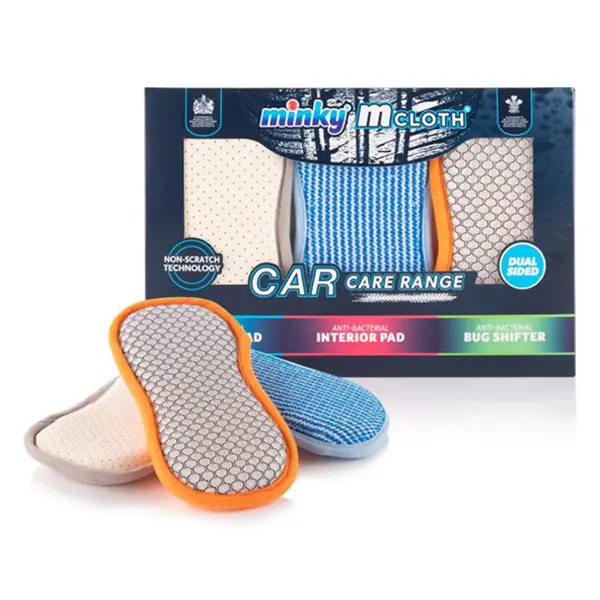 Minky M Cloth Schoonmaakpad Giftbox Auto – 3-Pack (Anti-Condens, Interieur & Anti-Insect)