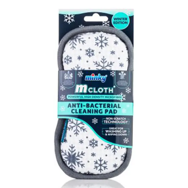 Minky M Cloth Schoonmaakpad – Winter Edition (Antibacteriële Microvezel)