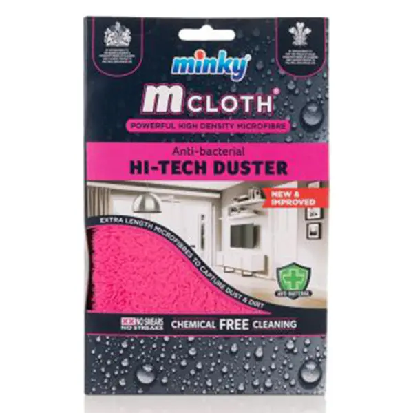 Minky Microvezeldoek – Roze (Lange Vezels, Streeploos)