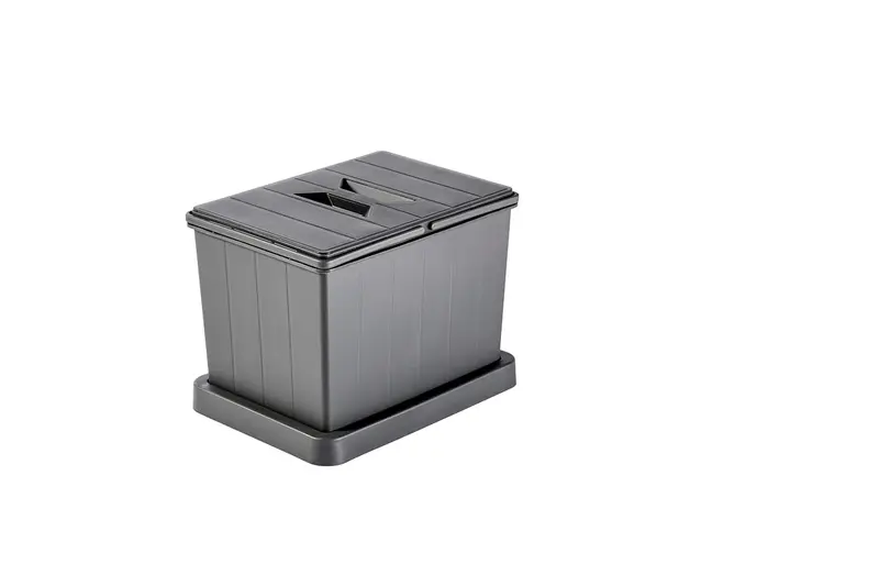 Müllomatic MODUL 1 – modularer Mülleimer für Schubladen, 16 L, 298 mm hoch, Anthrazit