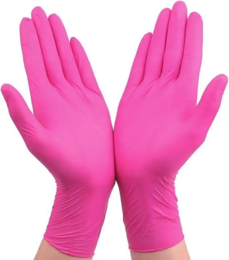 Nitril Wegwerphandschoenen Roze M/L – Latexvrije Handschoenen 20 Stuks