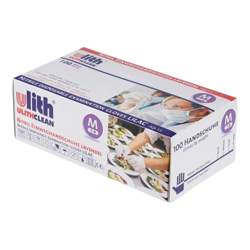 Nitrilhandschuhe 100 Stück lavendel | Ulith Clean Intense Refiner