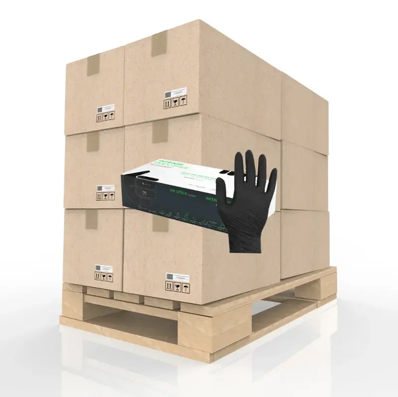 Nitrilhandschuhe Schwarz 700 Boxen a 100 Stück | Ulith Clean Intense-Smoother Premium