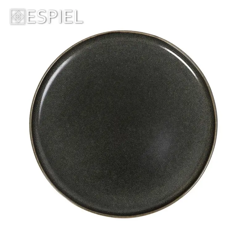 Noah Grey-Green Speiseteller aus Stoneware – Nordisches Design – Ø 28 cm – H 2,5 cm