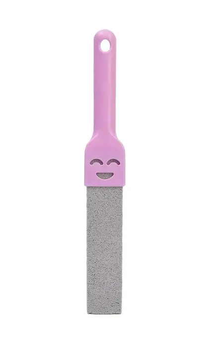Paarse Toiletscrubber Puimsteen met Smiley