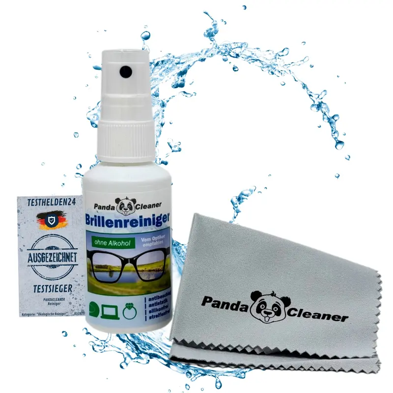 PandaCleaner Brillenreiniger - Ohne Alkohol! - 50ml, 100ml & 250ml
